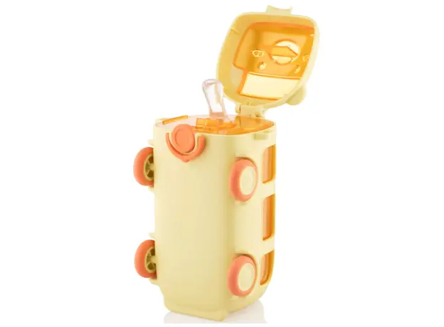 Water bottle Ardesto Bottle Bear Bus 500ml, plastic, yellow