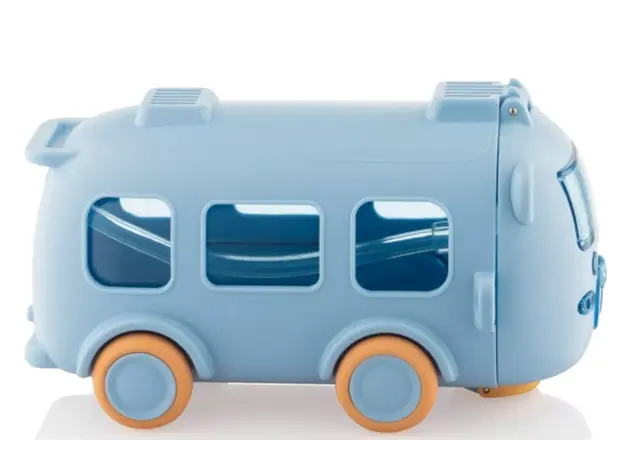 Water bottle Ardesto Bottle Bear Bus 500ml, plastic, light blue, 3 image