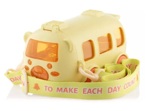 Water bottle Ardesto Bottle Bear Bus 500ml, plastic, yellow, 3 image