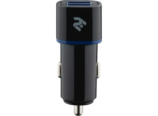 Car USB Charger 2E ACR01 Dual USB Car Charger 2.4A & 2.4A, Black, 2 image