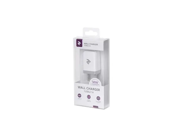 Mobile phone charger 2E Wall Charge USB Wall Charger USB: DC5V / 2.1A, white, 4 image