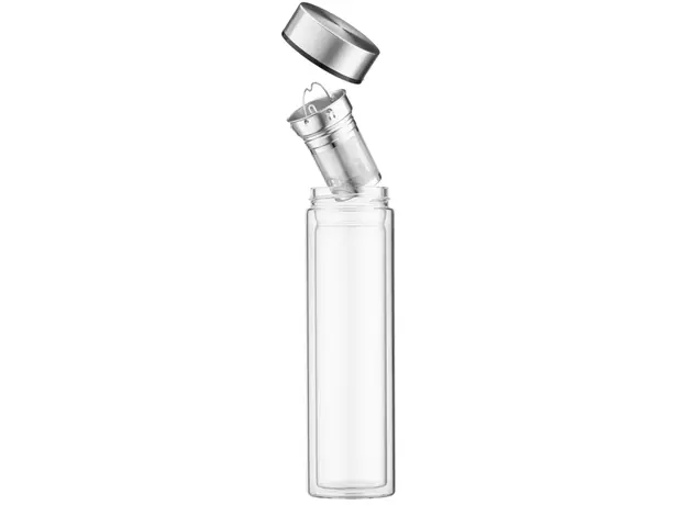 Thermos Ardesto Double wall Bottle, 450ml, borosilicate glass, stainless steel, 2 image
