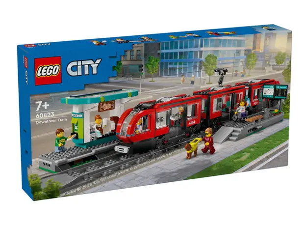 LEGO Constructor City Downtown streetcar and station