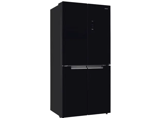 Refrigerator ARDESTO multi-door, 177.5x86x75, 4 doors, A++, NF, fresh zone, black (glass), 2 image