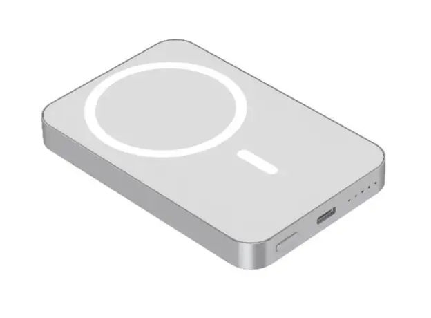 Portable Charger Celly MAGSAFE PB MATCH 5000MAH WHITE