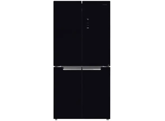 Refrigerator ARDESTO multi-door, 177.5x86x75, 4 doors, A++, NF, fresh zone, black (glass)