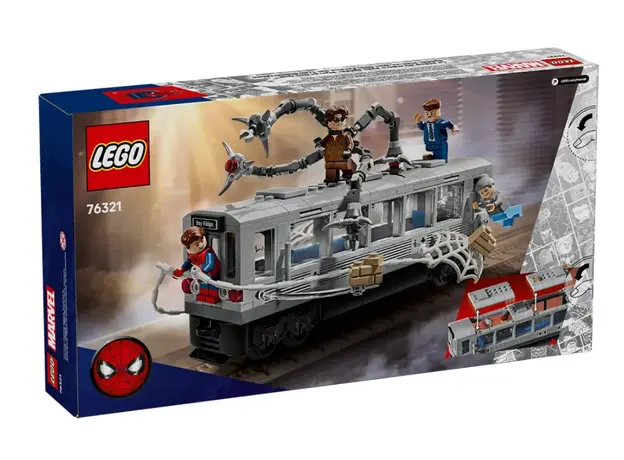 LEGO Constructor Super Heroes Spider-Man vs. Doc Ock Subway Train Scene