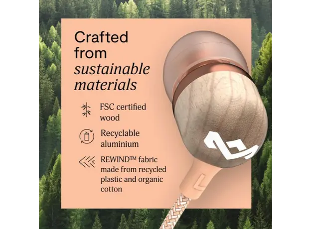 Earphones House of Marley EM-JE042-CP S. JAMAICA WIRED USB-C EARBUDS Copper, 4 image