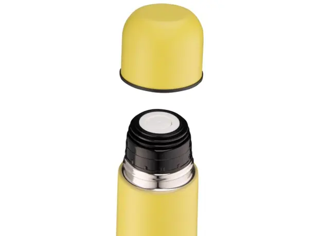 Thermos Ardesto Vacuum flask Bright City, 500ml, stainless steel, yellow, 3 image