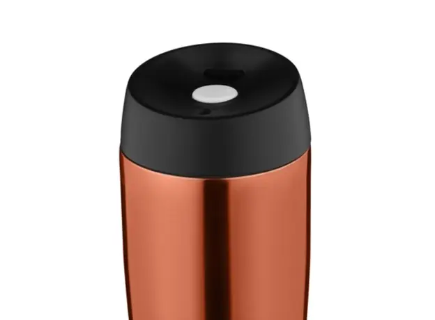 Thermos ARDESTO Travel mug Easy travel 450 ml, orange, s/s, 4 image