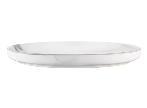 Ardesto Dinner plate Marmo, 27cm, ceramics, white, 2 image
