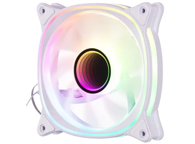 Cooler 2E GAMING Case Fan Air Cool X Fan ACF120XB-ARGB, 120mm, 1200rpm, 3pin, 3pin +5VARGB, 20.4dBa, white