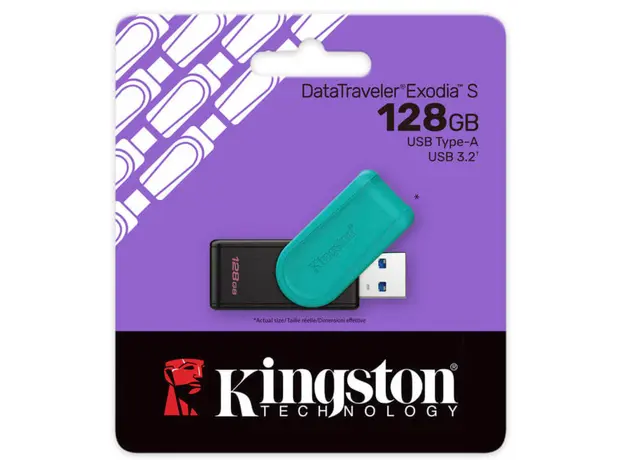 USB flash memory Kingston 128GB USB 3.2 Type-A Gen1 DT Exodia S, 3 image