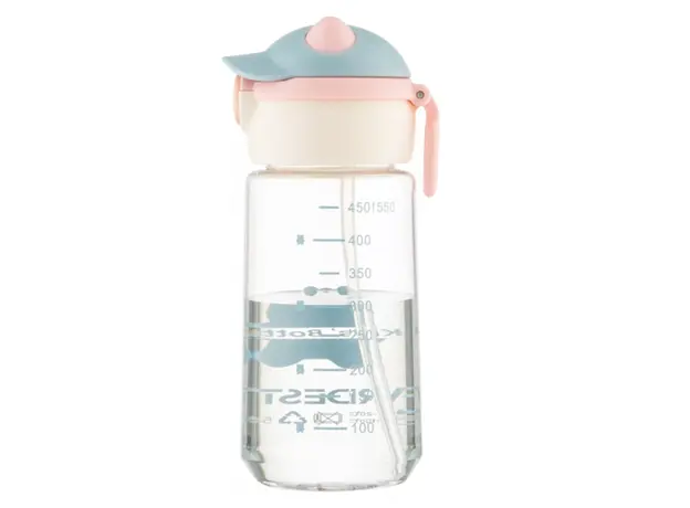 Water bottle Ardesto Bottle Bear 550ml, plastic, pink, 2 image