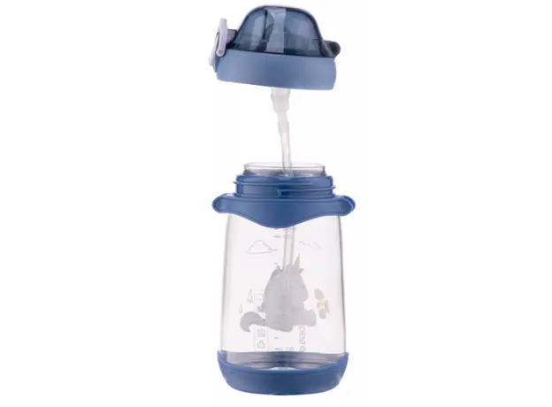 Ardesto Bottle for kids Unicorn, 500ml, plastic, blue, 3 image