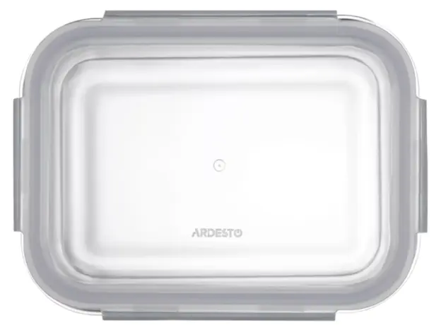 Ardesto Food storage container Gemini 1.06l, borosilicate glass, plastic, rectangular, transparent, 3 image