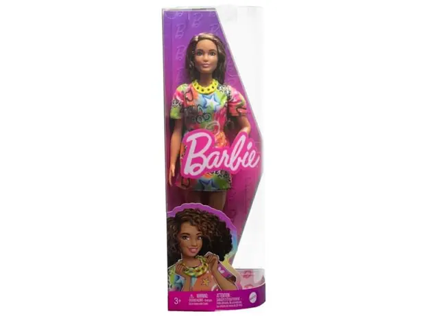 Mattel Barbie Fashionistas Doll - Good Vibes T-Shirt Dress (New pack.)