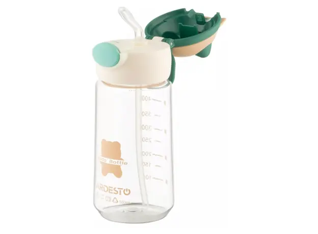 Water Bottle Ardesto Bottle Bear 550ml, plastic, green, 2 image