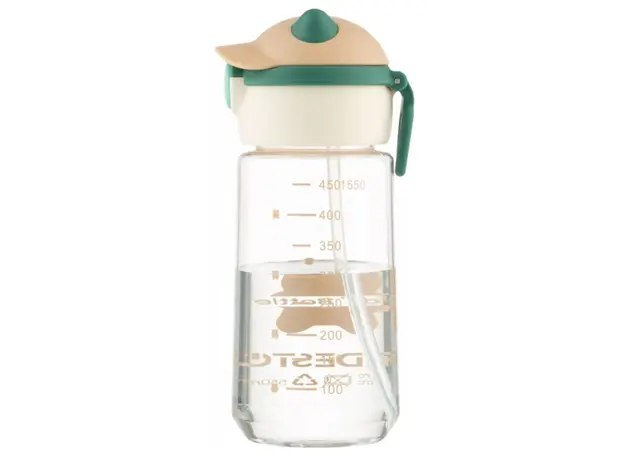 Water Bottle Ardesto Bottle Bear 550ml, plastic, green, 3 image