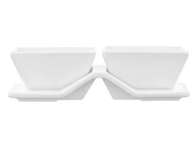 Set for snack, 3pcs, porcelain, white, 3 image
