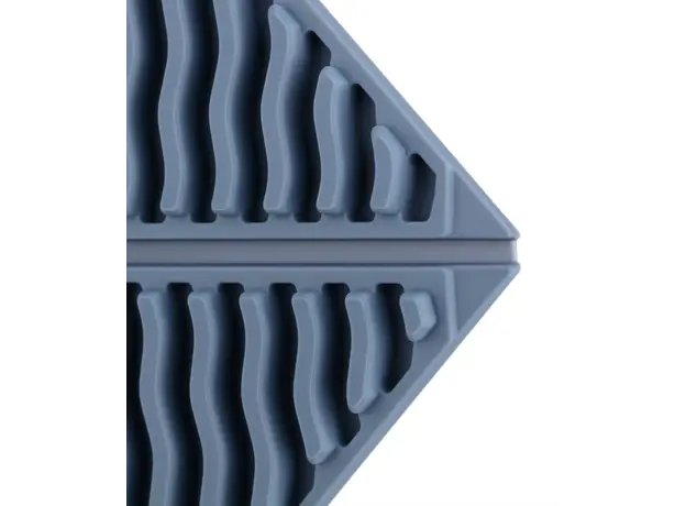 Ardesto Trivet Gemini, 16.5x16.5x1.7cm, silicone, blue, 2 image