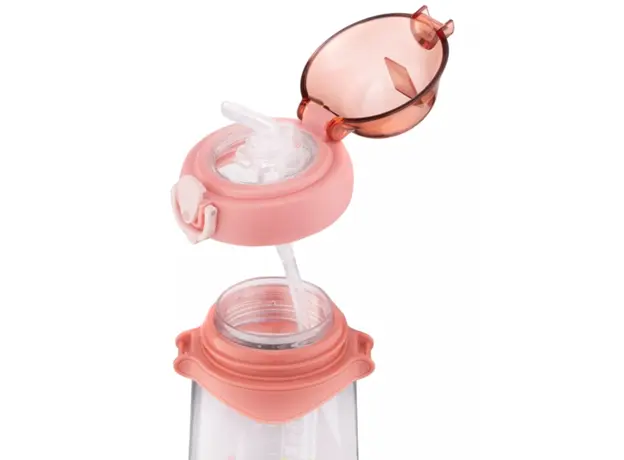 Ardesto Bottle for kids Llama, 500ml, plastic, pink, 5 image