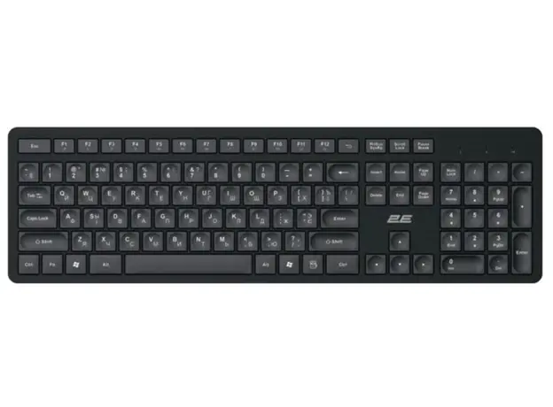 2E Keyboard membrane KS260 106key, WL, EN/UK/RU, black