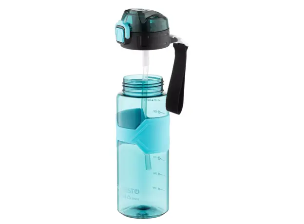 Water bottle Ardesto Bottle Fitness 800ml, plastic, light blue, 3 image