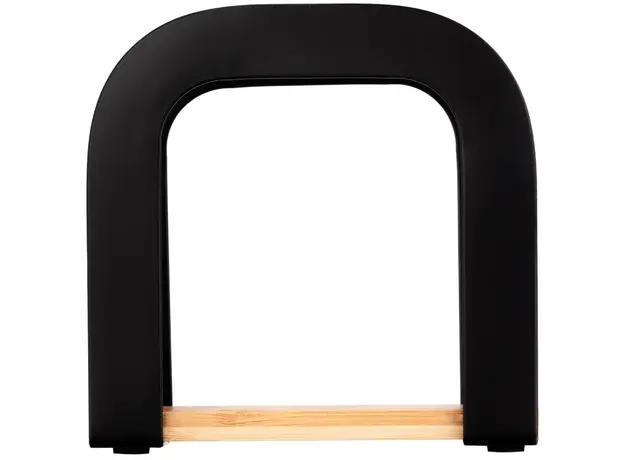 Ardesto Midori Napkin holder 12х4.5х12cm, metal, bamboo, black, 3 image