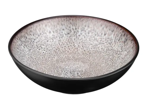 Ardesto Soup plate Bolzano, 630ml, 18cm, ceramic, black-brown
