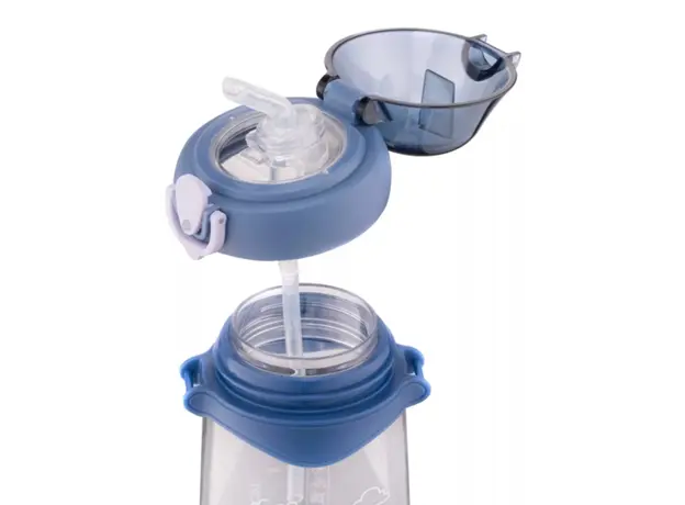 Ardesto Bottle for kids Unicorn, 500ml, plastic, blue, 2 image