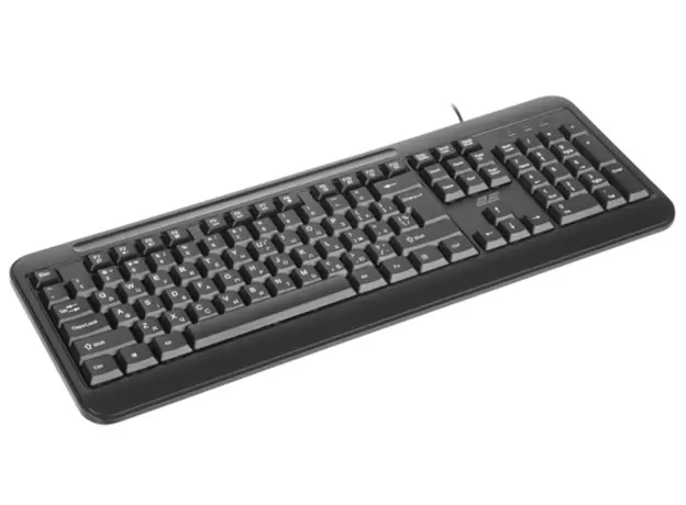 Keyboard 2E Keyboard membrane KM1040 104key, USB-A, EN/UK, black, 2 image