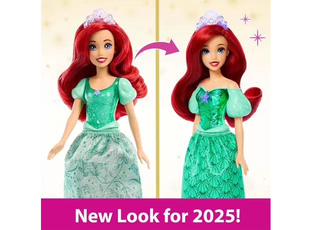 Doll MATTEL Disney Princess Fashion Core Doll - Ariel, 3 image