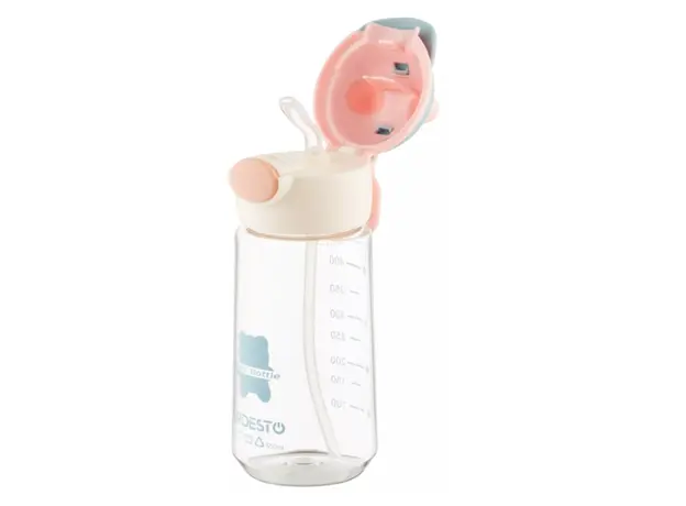 Water bottle Ardesto Bottle Bear 550ml, plastic, pink, 3 image