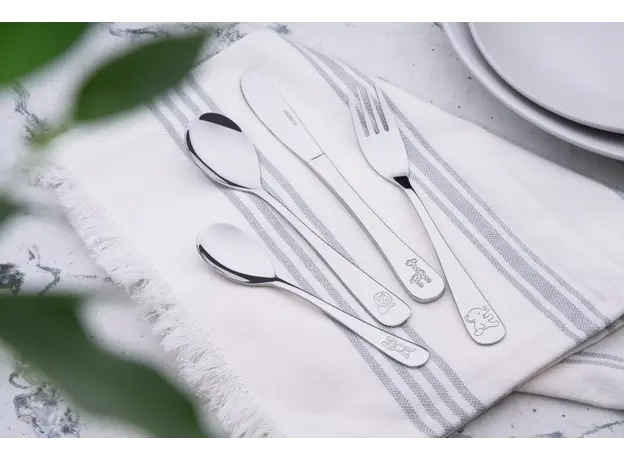 Dana Fork Set Ardesto Children cutlery set Animals, 4 pcs, stainless steel, 7 image