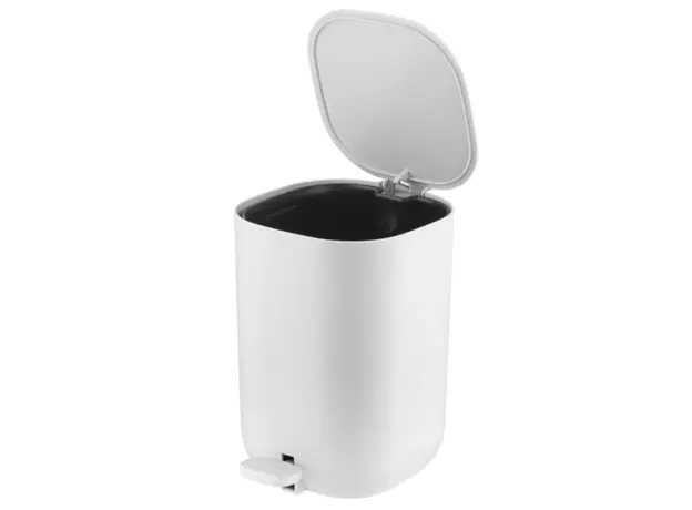 Trash bin ARDESTO Step bin Vigor, 3l, polypropylene, white 767637180726, 3 image