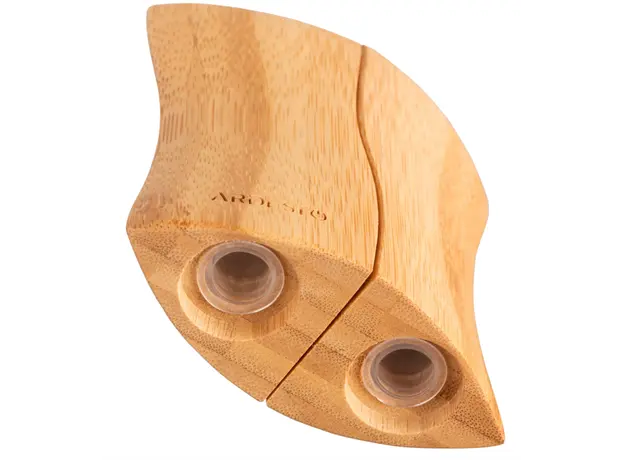 Salt and pepper set ARDESTO Midori, 2 pcs, 10ml, 9.5х4х9cm, bamboo, stainless steel, glass, plastic, 2 image