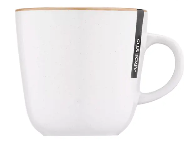 Cup ARDESTO Mug Apulia, 450ml, ceramic, white 767637171090, 2 image