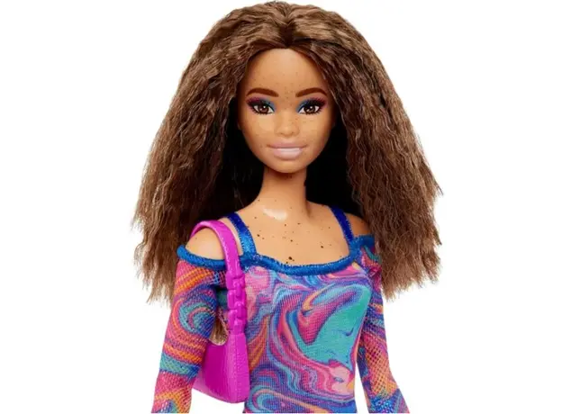 Barbie Doll Mattel Barbie Fashionistas Doll - Rainbow Marble Swirl (New pack.), 4 image