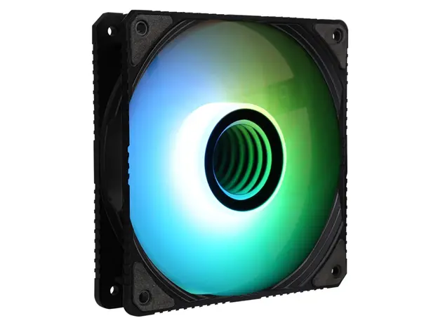 Cooler 2E GAMING Case Fan Air Cool Infinity ACF120IW-ARGB, 120mm, 1200rpm, 3pin, 3pin +5VARGB, 23dBa, black, 2 image