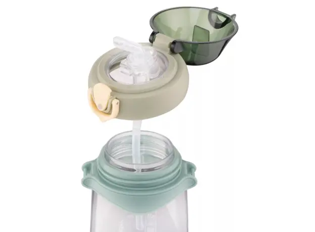 Water bottle Ardesto Bottle for kids Octopus, 500ml, plastic, green, 4 image