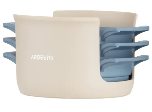 Egg slicer Ardesto Egg slicer 3 in 1 Gemini, stainless steel, plastic, gray-blue