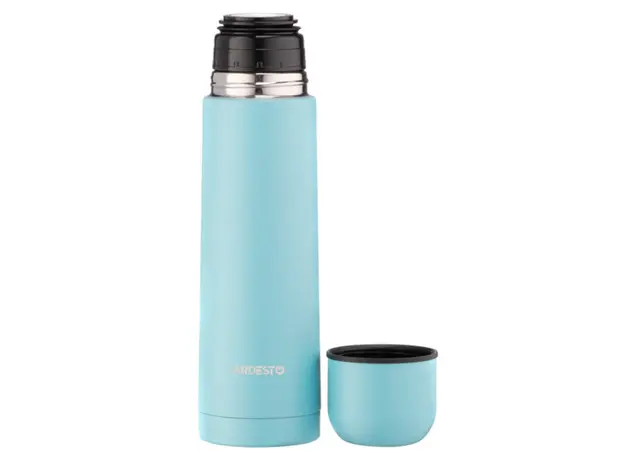 Thermos Ardesto Vacuum Flask Bright City, 500ml, stainless steel, blue, 2 image