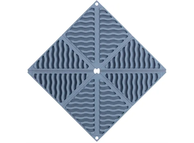 Ardesto Trivet Gemini, 16.5x16.5x1.7cm, silicone, blue