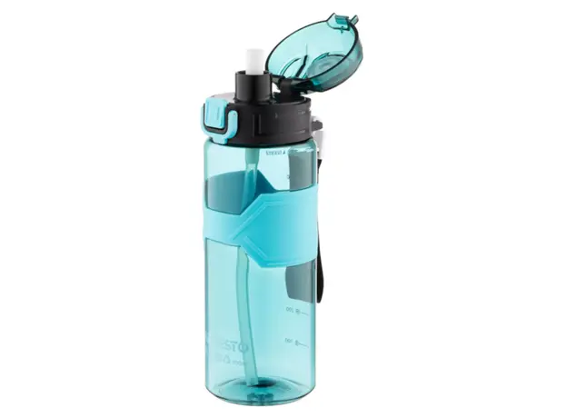 Water bottle Ardesto Bottle Fitness 800ml, plastic, light blue, 2 image