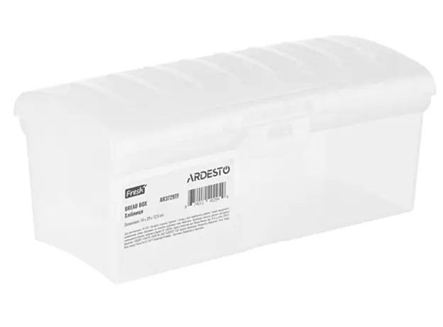 Ardesto Bread bin Fresh, 29x14x12.5cm, plastic, white, 2 image