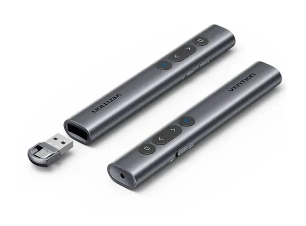 Presenter Vention KQIH0 2.4G Wireless PowerPoint Presenter 100m Range Gray