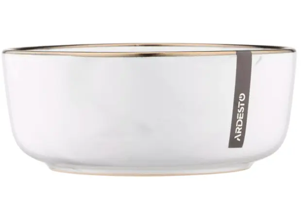 Salad Bowl Ardesto Bowl Marmo, 15.6cm, ceramics, white, 3 image