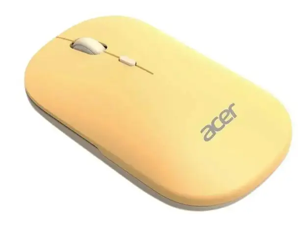 Acer Mouse wireless dual mode 2.4GHz and BT5.2, 4 buttons, AMR130, Yellow, 2 image