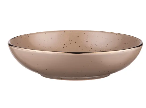 ARDESTO Soup plate Emilia, 820ml, 20cm, ceramic, brown 767637175999, 2 image